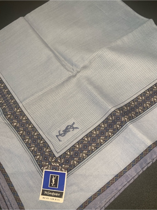 Yves Saint Laurent Other - Yves Saint Laurent Handkerchief- Light Blue & Lavender